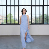 Lumina Vesta Uzun Elbise %100 Pamuk