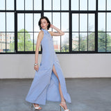 Lumina Vesta Uzun Elbise %100 Pamuk