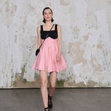 Serein Pembe Kısa Elbise