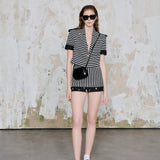 Freya Mini Çizgili Etek