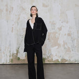 Noaor Kontrast Dikişli Pantolon