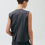 Lola Düğmeli Bol Kesim Yelek