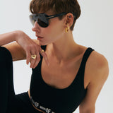 Baby Fıt Logolu Crop-Top