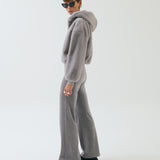 Anya Kısa Kürk Hoodie