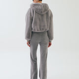 Anya Kısa Kürk Hoodie