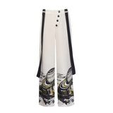 Nona Askılı Keten Pantolon