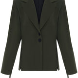 Olive Haki Kapüşonlu Ceket