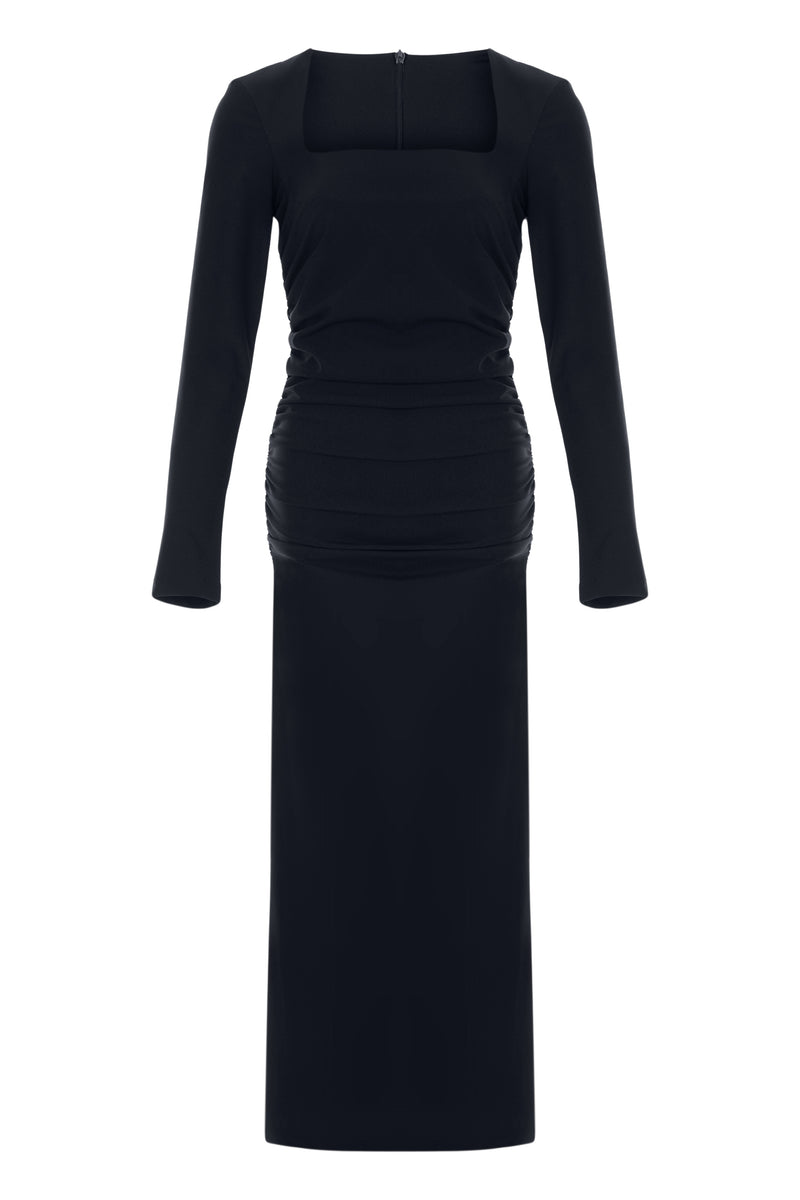 Biyanco Büzgülü Elbise