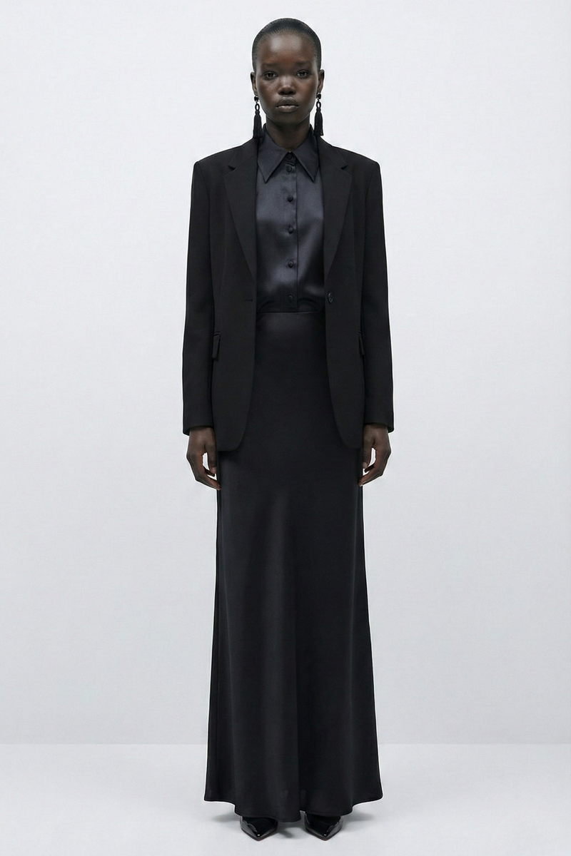 Glamour Black Uzun Etek