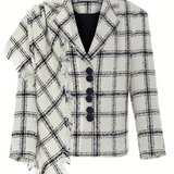 Cloudy Check Chane Ceket
