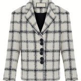 Cloudy Check Chane Ceket