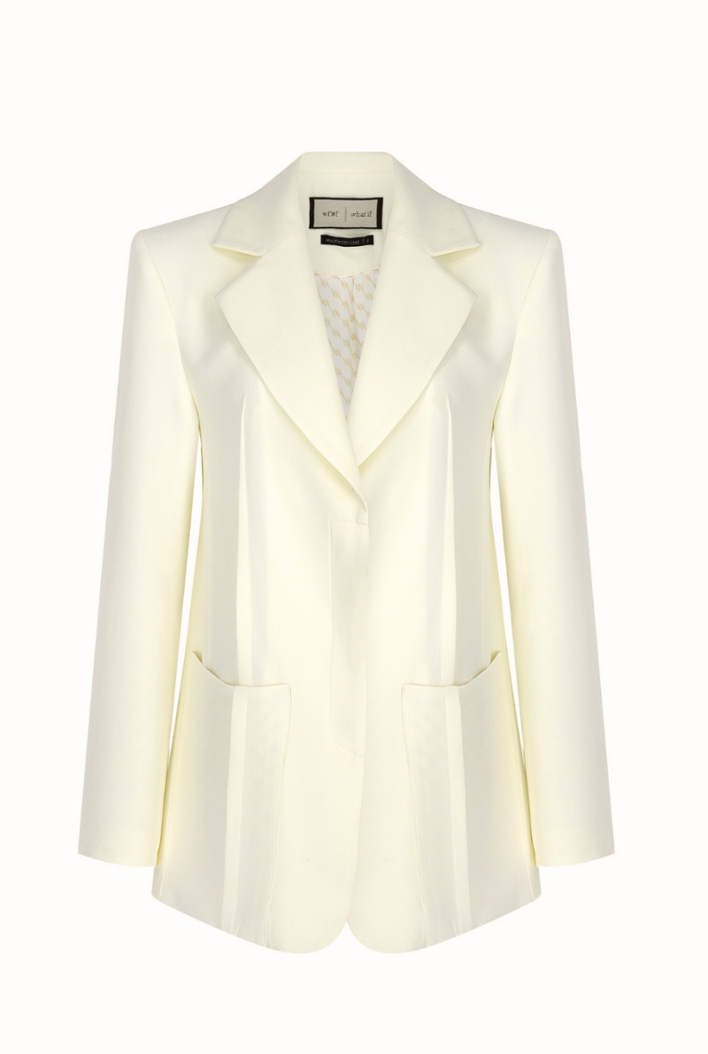 Marble Düz Kesim, Desenli Dokulu Ceket