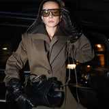 Olive Haki Kapüşonlu Ceket