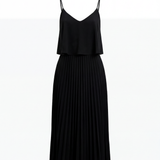 Mona Plise Midi Elbise