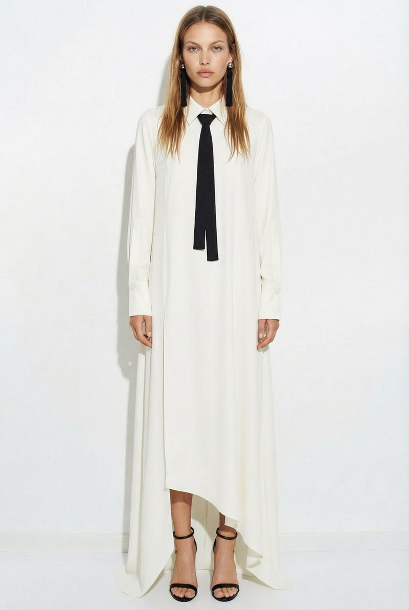 Jeniadeniz Asimetrik Uzun Elbise