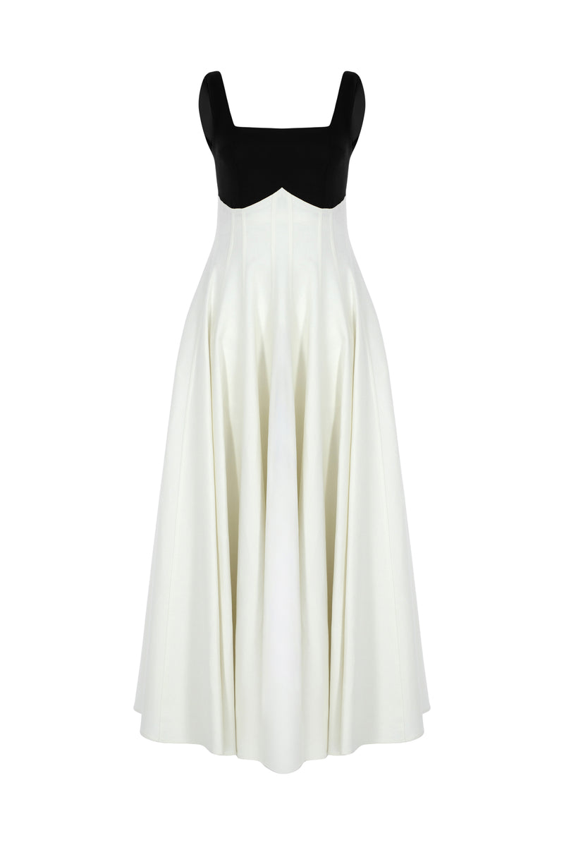 Paloma Uzun Keten Elbise  %100 Keten