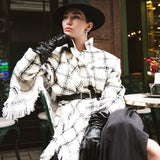 Cloudy Check Chane Ceket