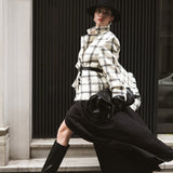 Cloudy Check Chane Ceket