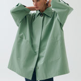 Melly Geniş Yaka Trenchcoat