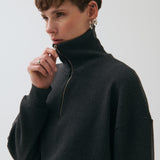 Karin Fermuarlı Sweatshirt